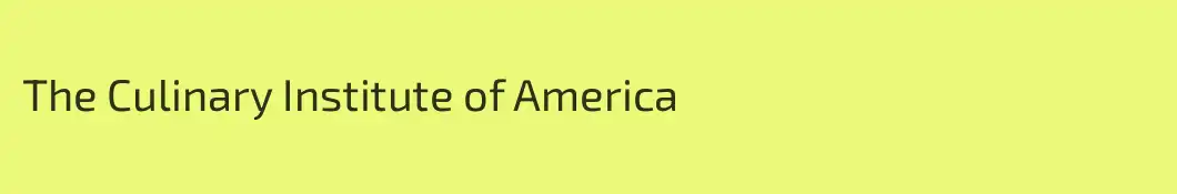 The Culinary Institute of America